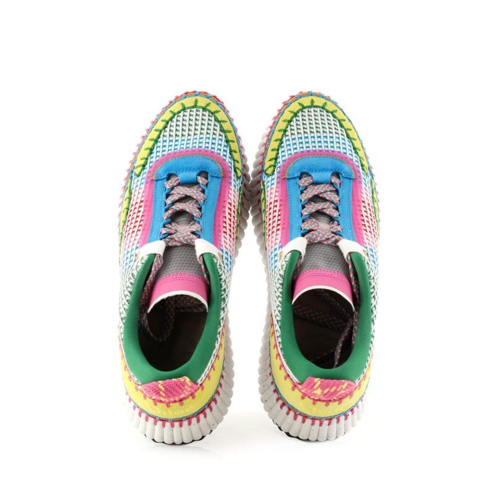 Chloe Women's Nama Sneakers Knitted Fabric Multicolor - Picture 2 of 5